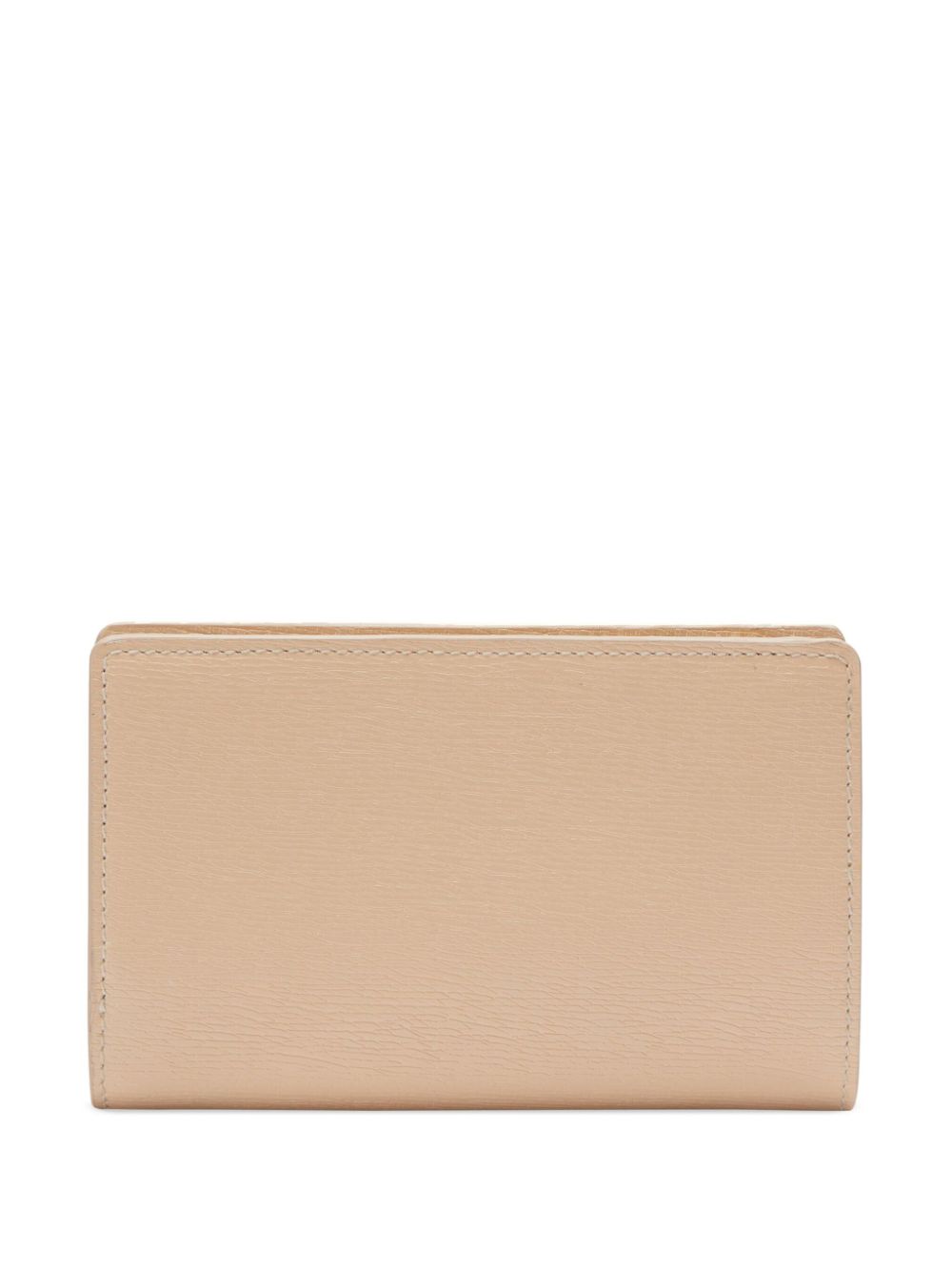 Gucci logo-script leather wallet - Beige