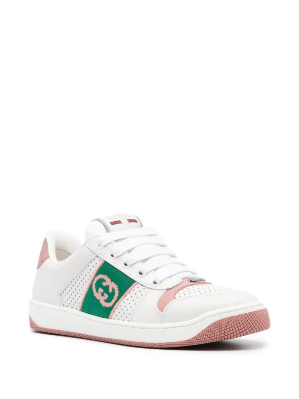 Gucci Screener lace-up Sneakers | White | FARFETCH