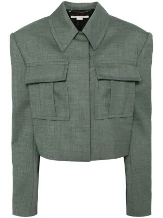 【送料&関税込】Stella McCartney cropped Blazer Stella McCartney Cropped Boxy Double-Breasted Blazer
