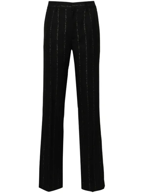 Alessandra Rich pantalones con rayas diplomáticas estampadas de lurex