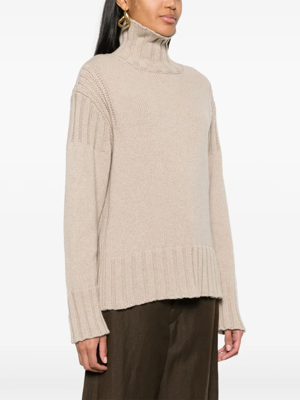 Jil Sander Kasjmier coltrui Beige