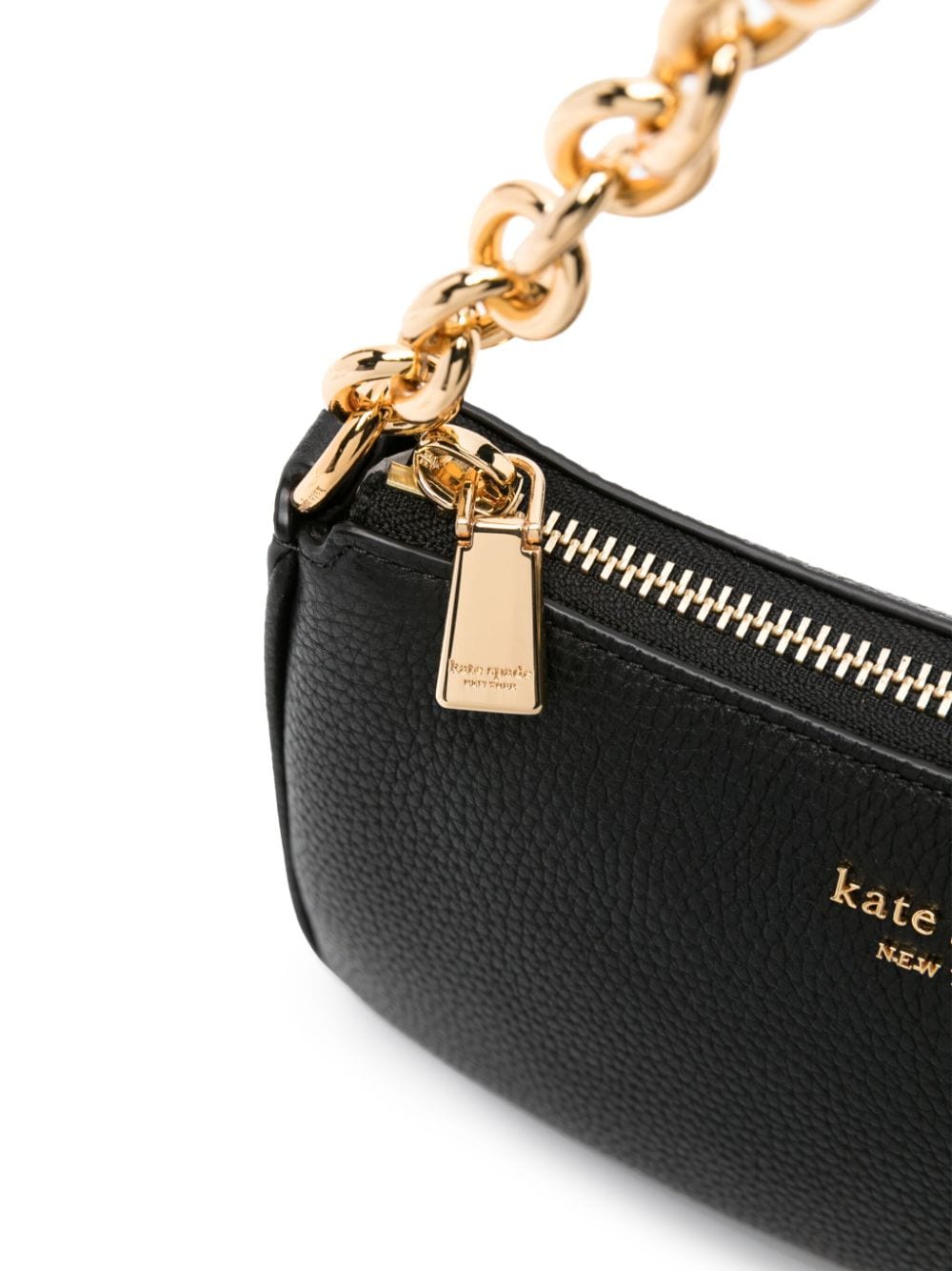 Shop Kate Spade Small Jolie Leather Shoulder Bag In Black