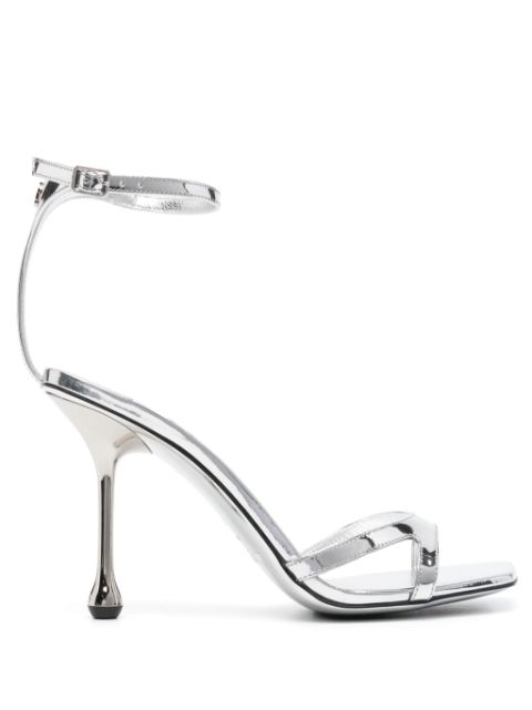 Jimmy Choo Ixia 95mm metallized sandals Women