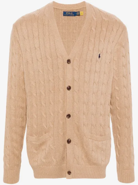 Polo Ralph Lauren cable-knit cotton cardigan