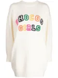 CHOCOOLATE Chocoo Girls knit dress - White