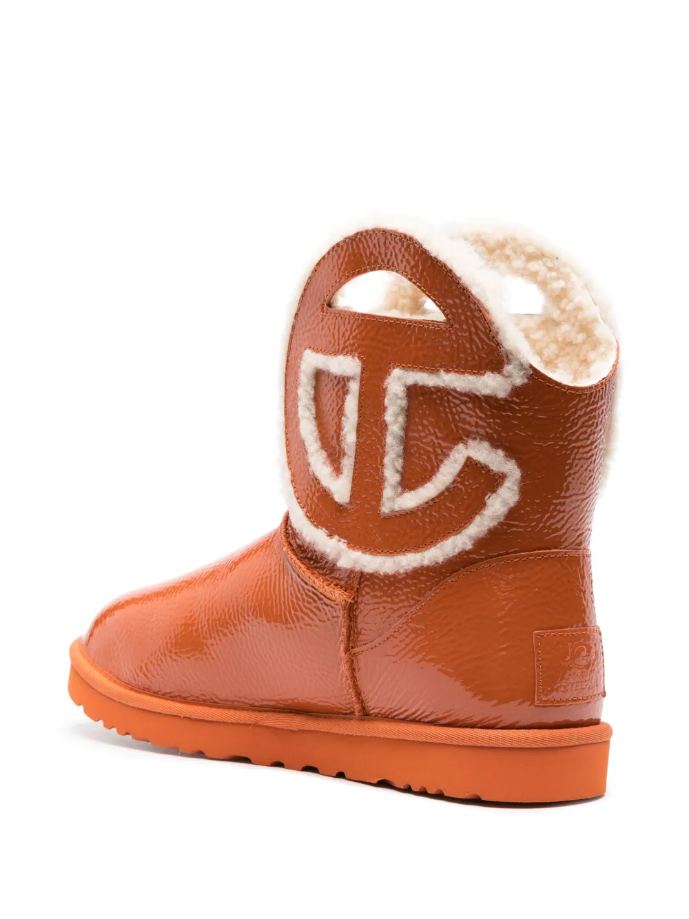 UGG x Telfar gekreukte laarzen met logo Oranje