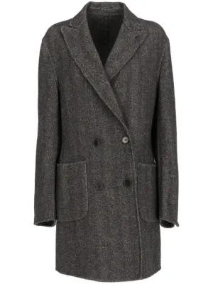 Emporio Armani ダブルコート | グレー | FARFETCH JP