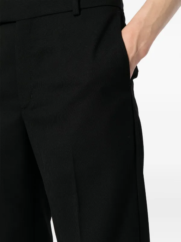 Maison Kitsuné straight-leg Tailored Trousers | Black | FARFETCH