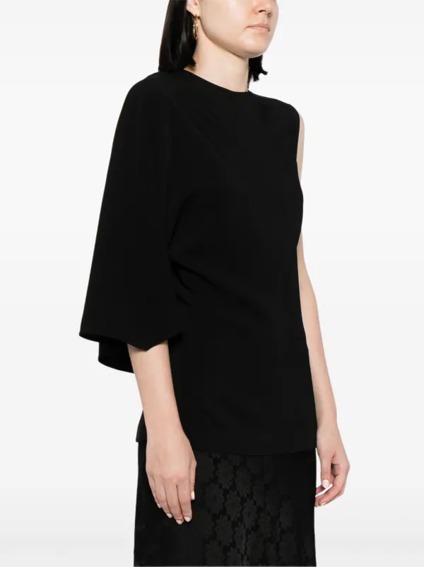 【送料&関税込】Stella McCartney Single-breasted One Button Stella McCartney Asymmetric one-sleeve Top | Black | FARFETCH CA