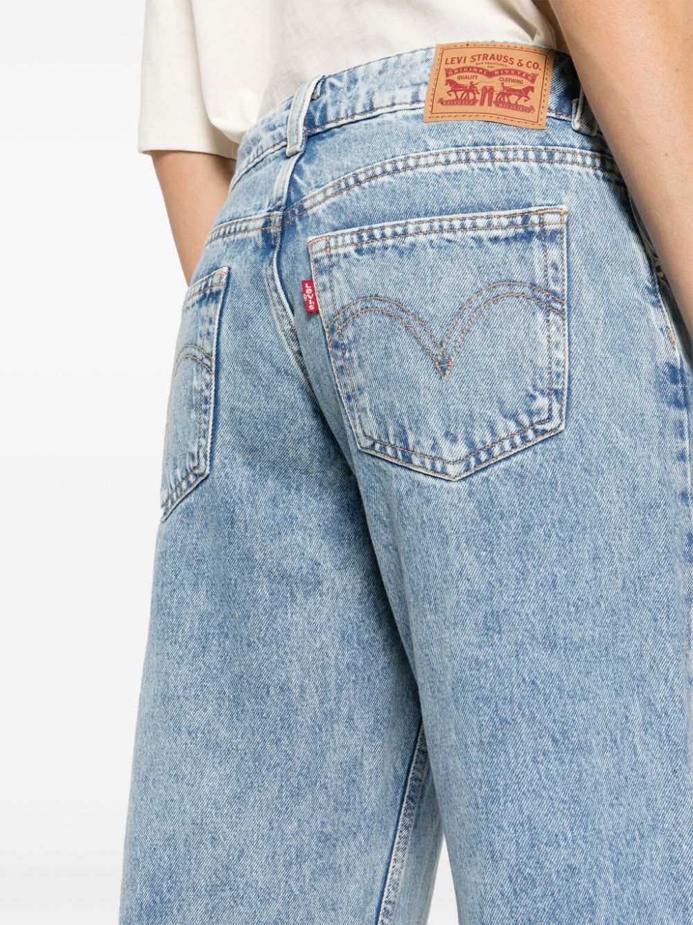 Levi's Superlow jeans met wijde pijpen Blauw