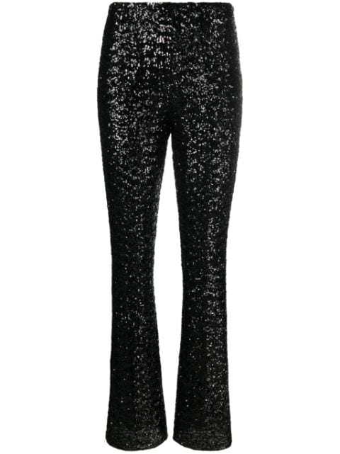Oséree sequin-embellished wide-leg trousers