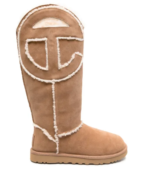 UGG x Telfar logo-patch suede boots