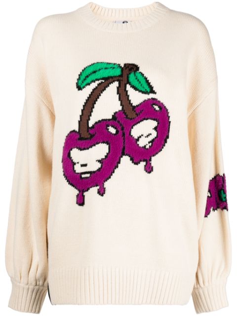 AAPE BY *A BATHING APE crew-neck intarsia-knit jumper Women