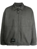 izzue zip-front coach jacket - Grey