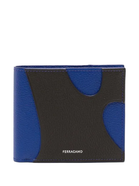 Ferragamo panelled bi-fold leather wallet