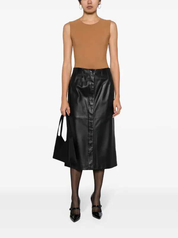 Maison Margiela ラウンドネック ボディスーツ | ブラウン