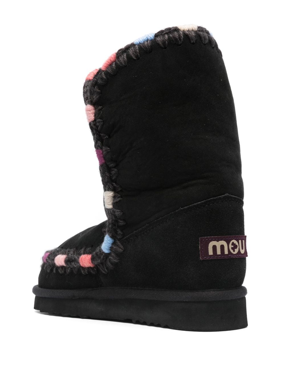 Shop Mou Eskimo 24 Logo-patch Boots In Black