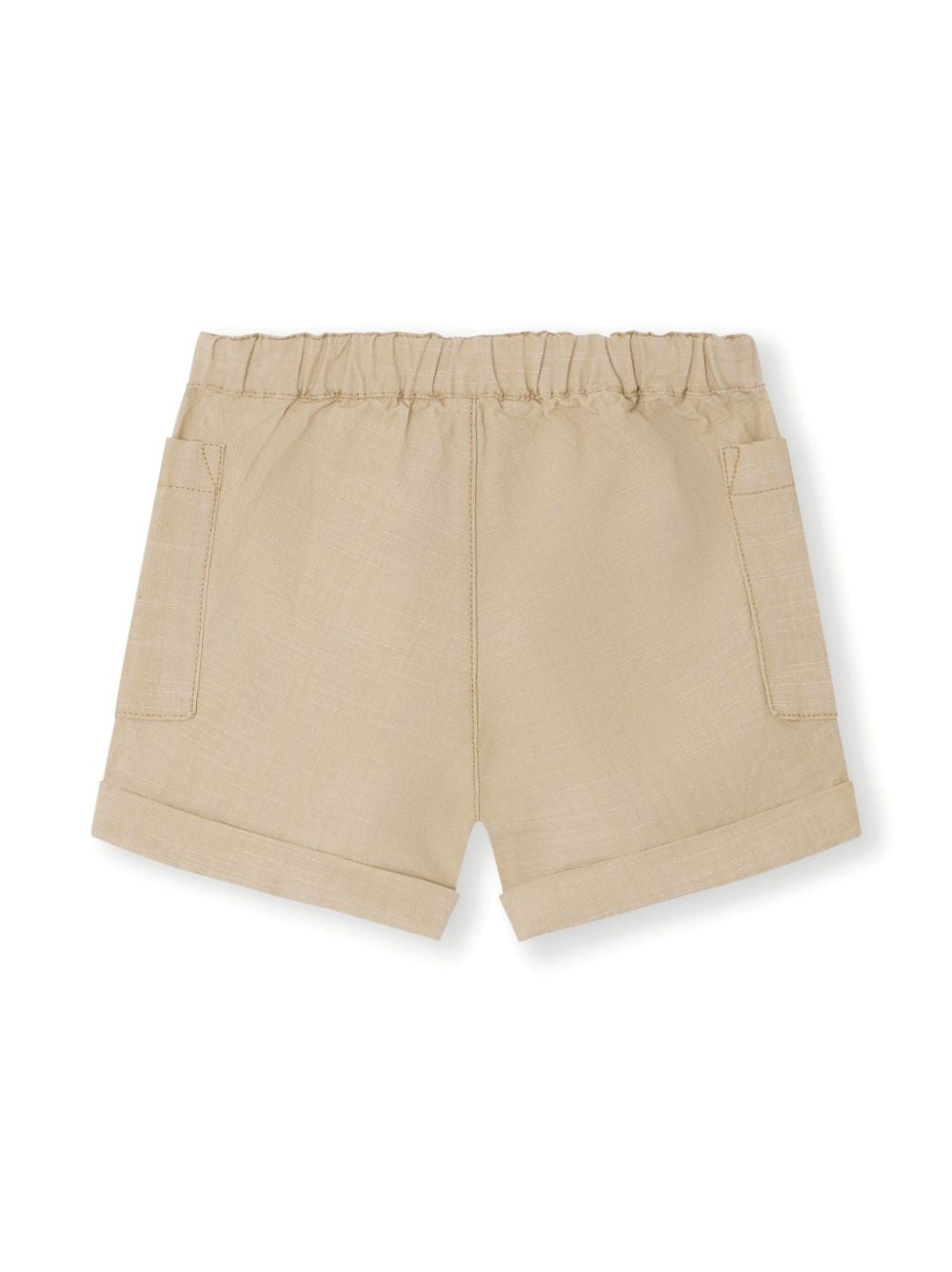 Shop Bonpoint Nateo Cotton Shorts In Neutrals