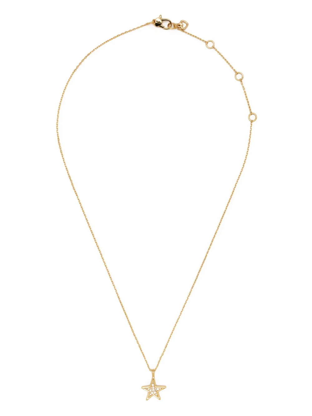 Shop Kate Spade You're A Star Pendant Necklace In Gold