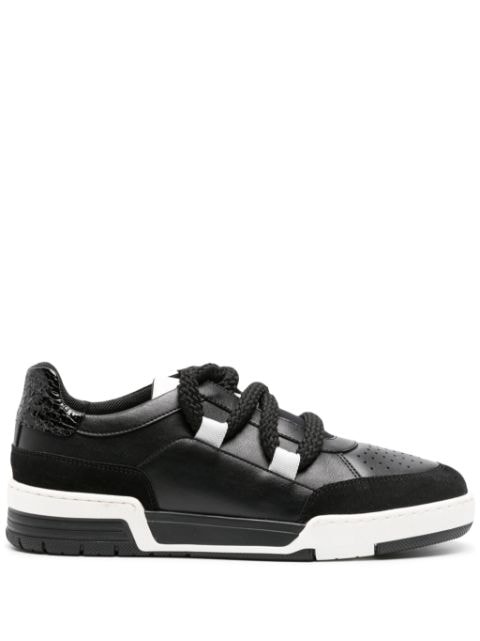 Moschino panelled faux-leather sneakers