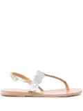 Ancient Greek Sandals Ilios leather sandals - Silver