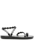 Ancient Greek Sandals Cronos flat leather sandals - Black