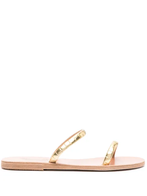 Ancient Greek Sandals Echidna flat leather sandals
