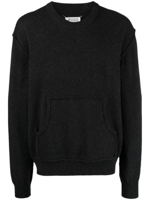 Maison Margiela exposed-seams wool-blend jumper