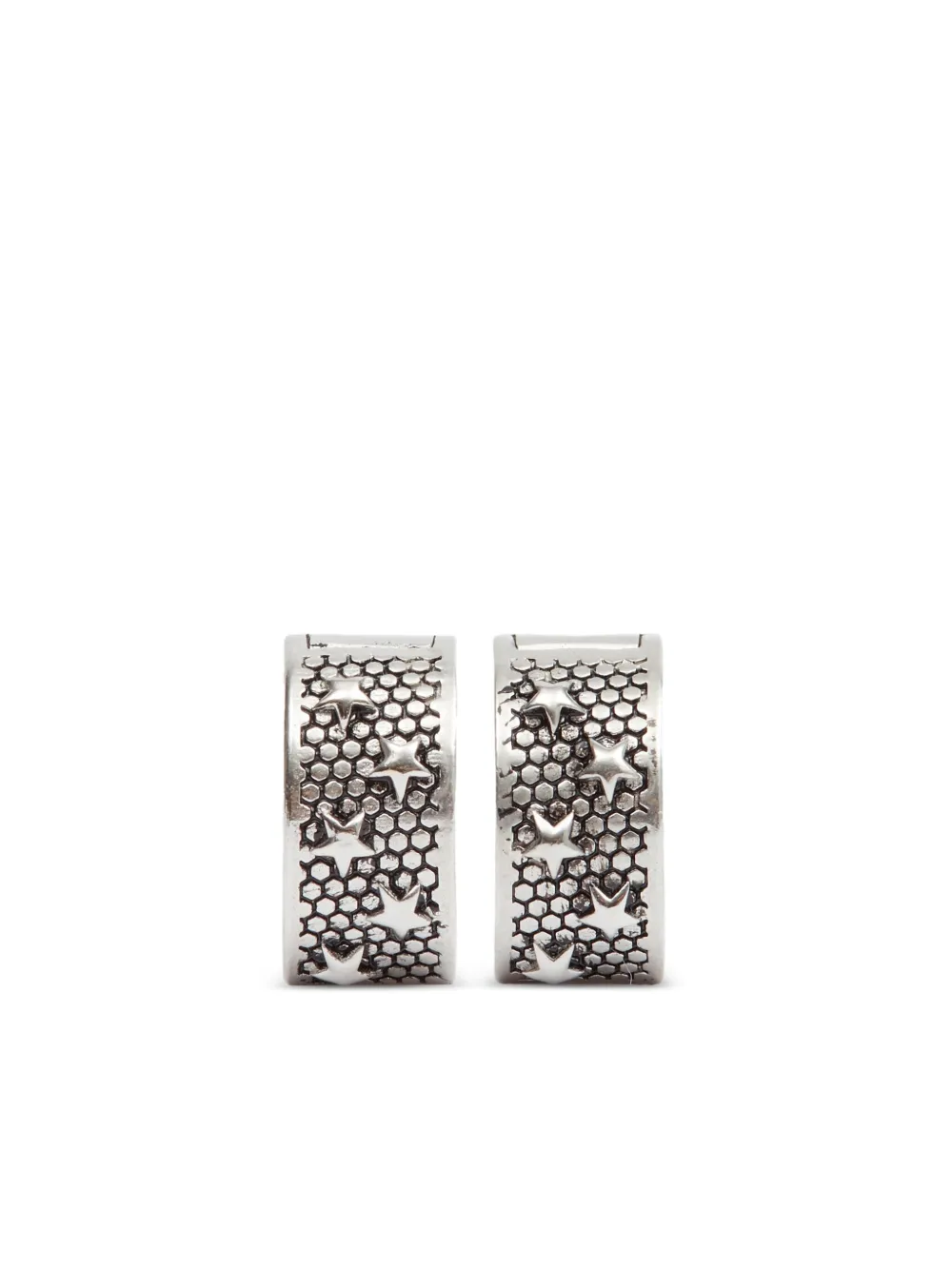 Maison Margiela スター フープ ピアス - シルバートーン Maison Margiela スター フープ ピアス - シルバートーン