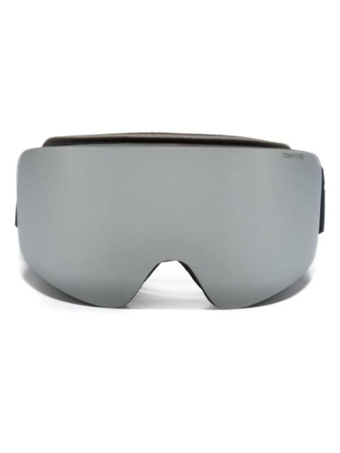 TOM FORD Eyewear logo-band mirrored-lenses ski goggles