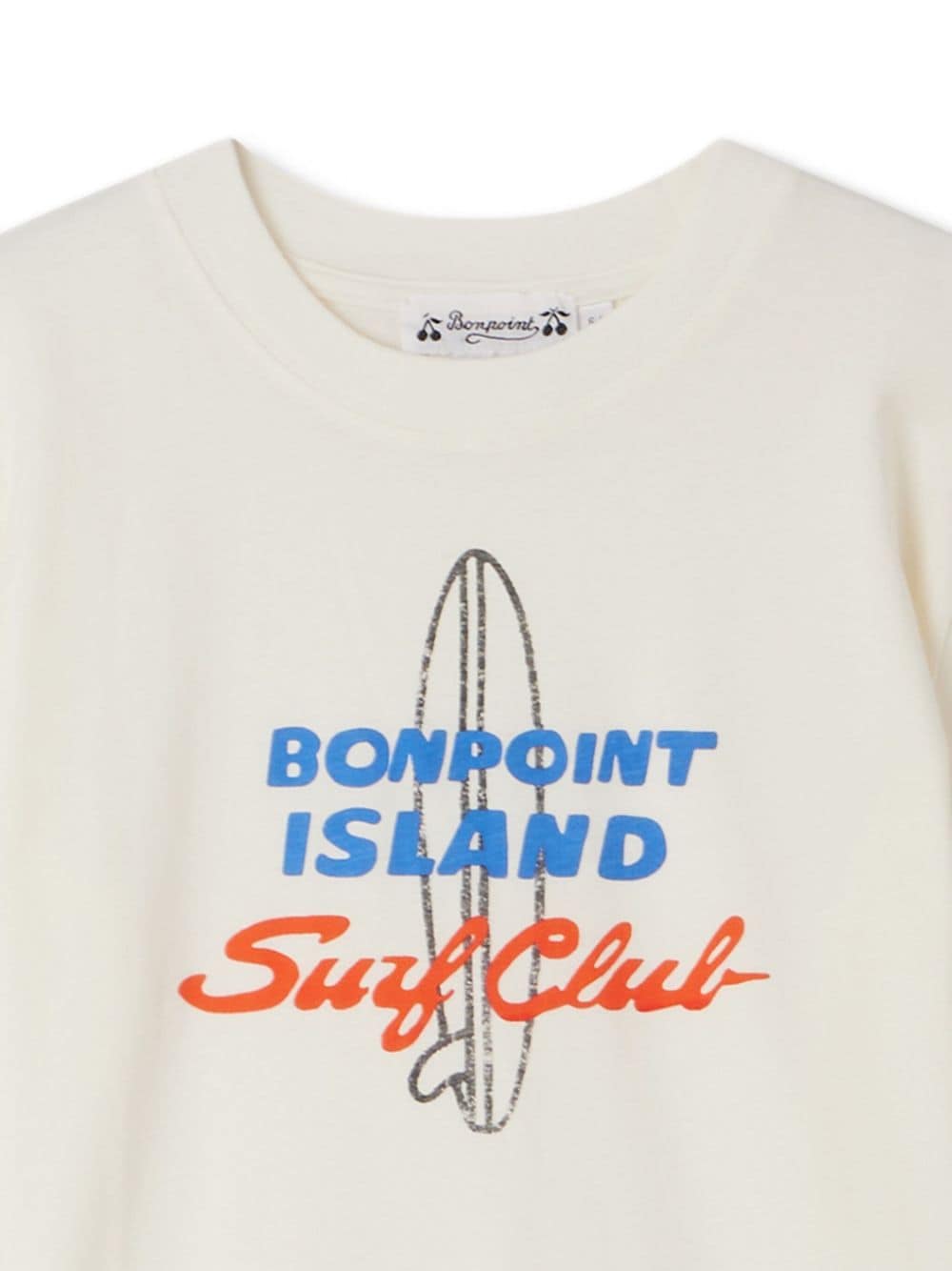 Shop Bonpoint Thibald Cotton T-shirt In Neutrals