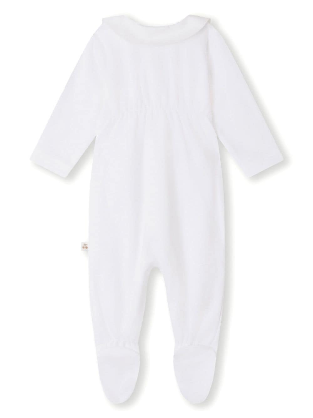 Shop Bonpoint Tilouan Cotton Pajamas In White