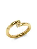 Pragnell 18kt yellow gold Eclipse crossover diamond ring