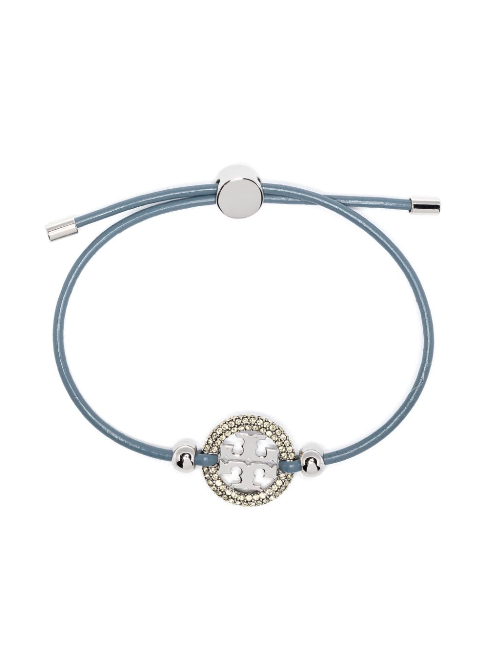 Shop Tory Burch Miller Pavé Slider Bracelet In Blue