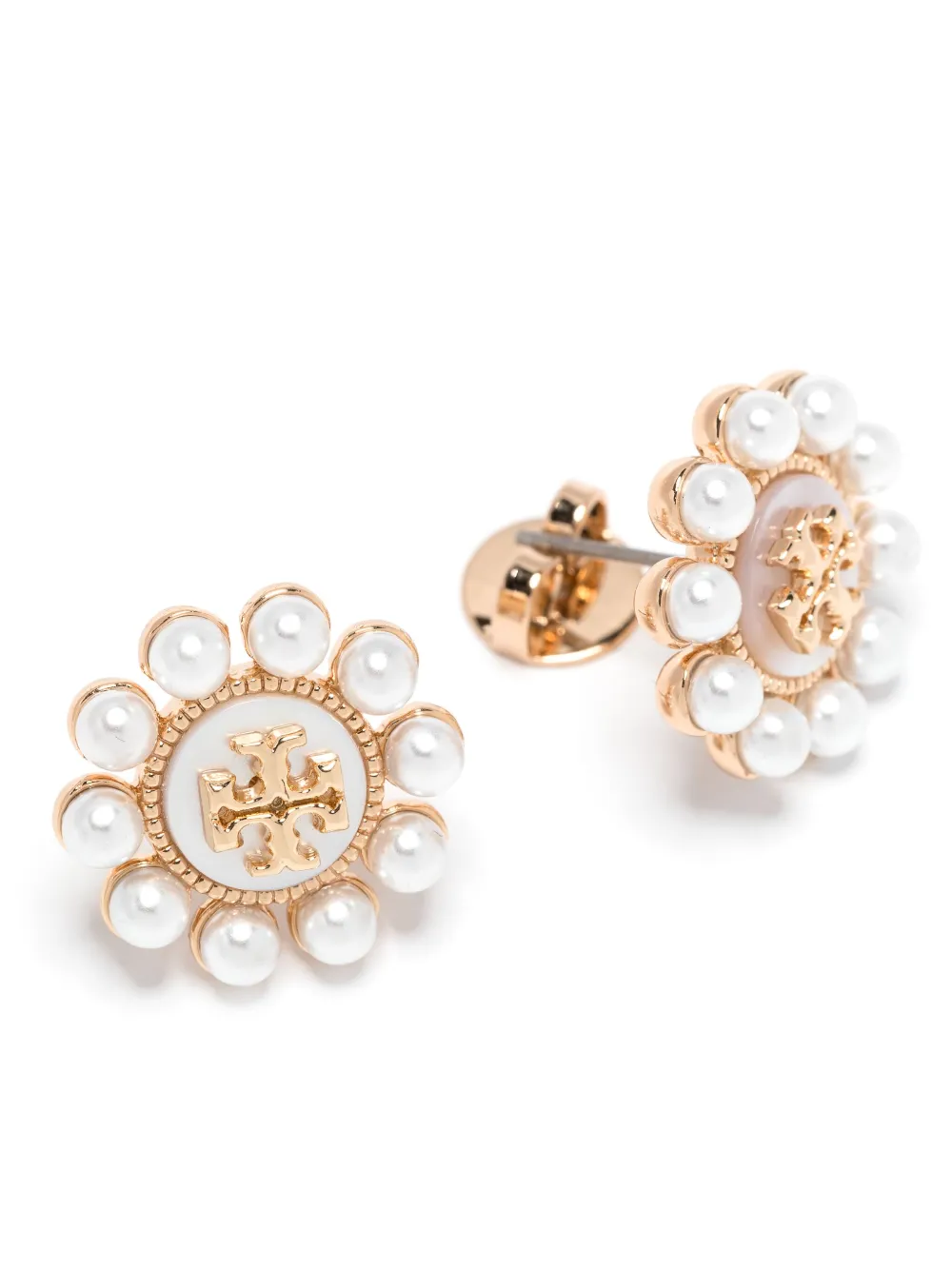 Affordable Tory Burch Kira Flower pearl stud earrings Women