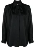 RXQUETTE tie silk shirt - Black