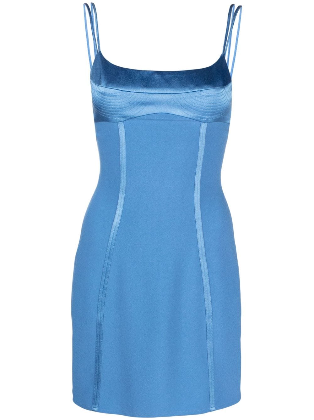 RXQUETTE Verve satin-trim cady minidress (pack of three) - Blue