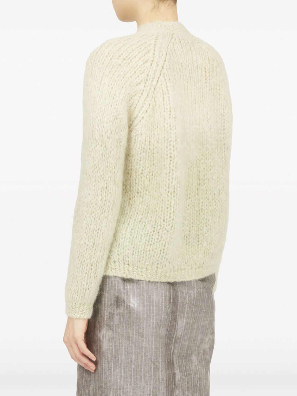 Maison Margiela faded cable-knit cardigan Women