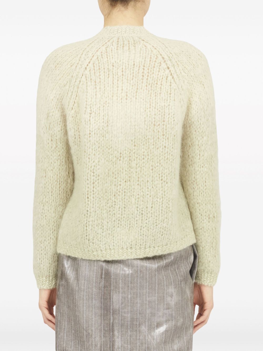 Maison Margiela faded cable-knit cardigan Women