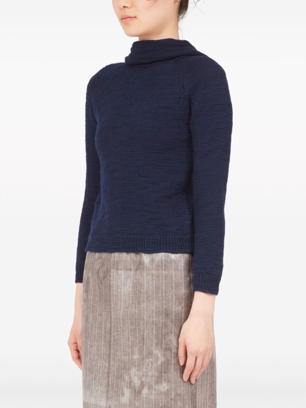 Maison Margiela zip-embellished wool jumper Women