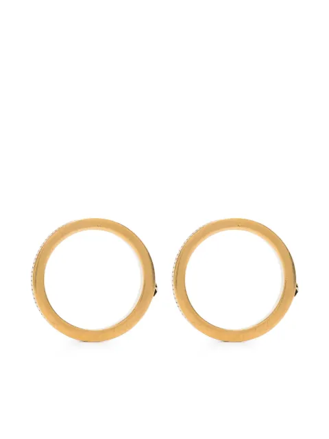 Maison Margiela Runde Ohrstecker mit Gravur