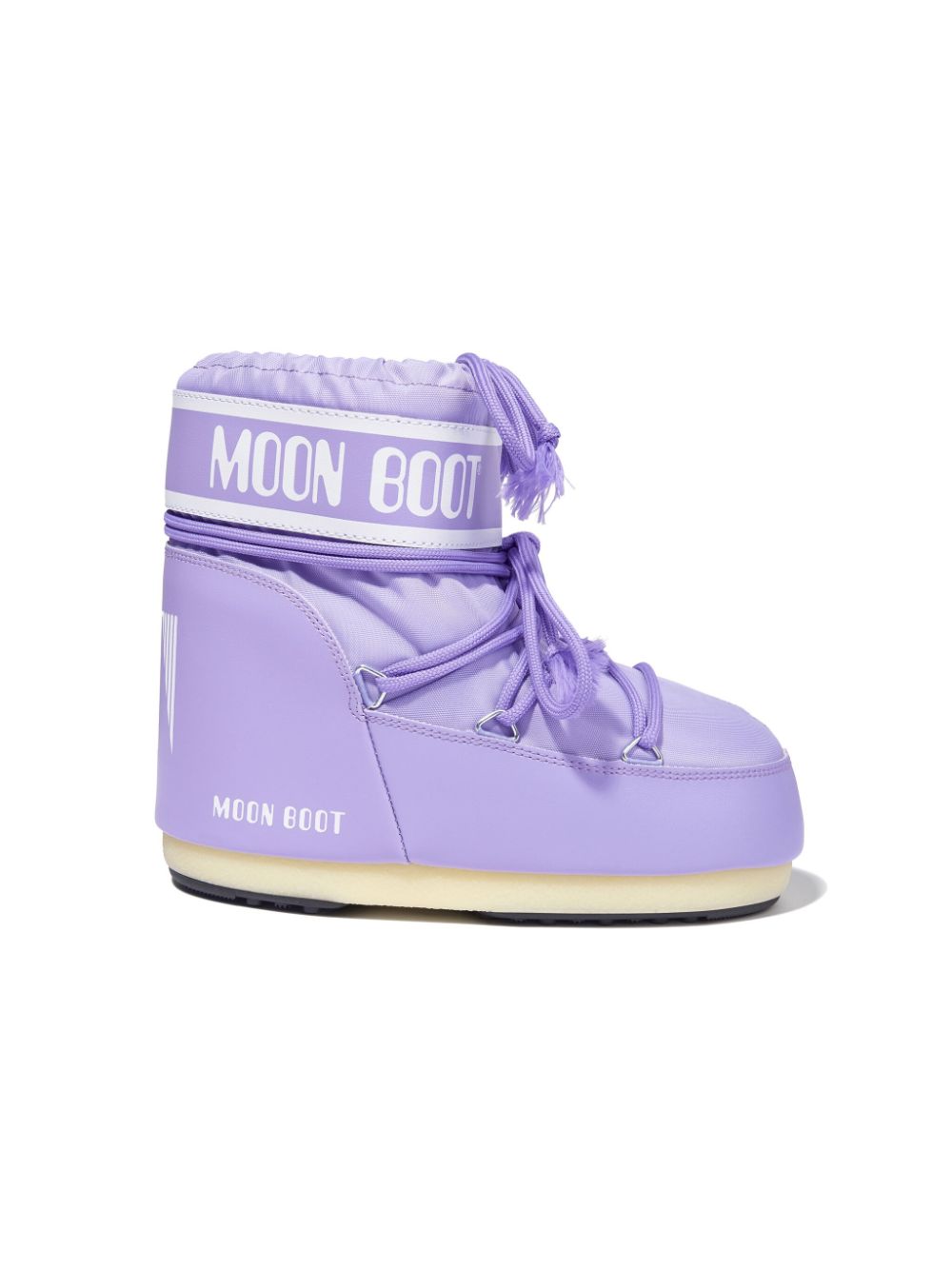 Shop Moon Boot Icon Panelled Ankle Boots In Purple