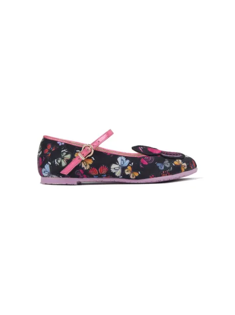 Sophia Webster Mini Butterfly appliqué-detail ballerina shoes