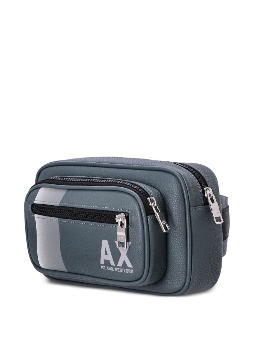Shop Armani Exchange Ax Logo-print Belt Bag In Blue