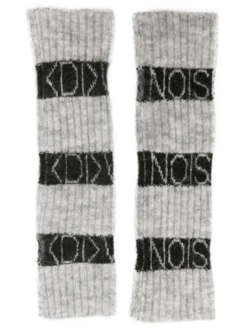 (di)vision  logo-intarsia arm warmers