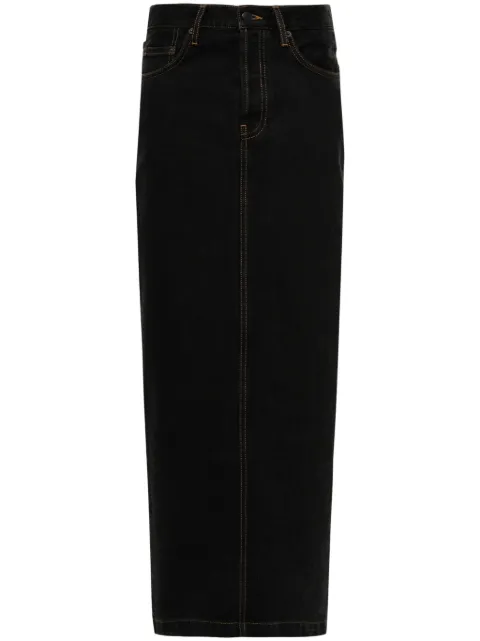 WARDROBE.NYC straight denim maxi skirt