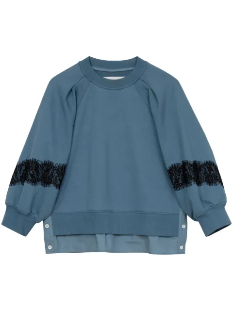 3.1 Phillip Lim sudadera con detalle de encaje