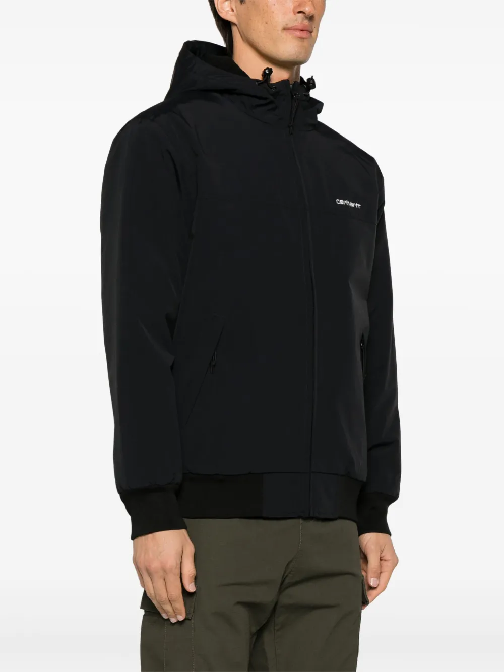 Carhartt WIP Sail jack met capuchon Zwart
