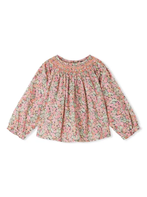 Bonpoint blouse en coton à fleurs 