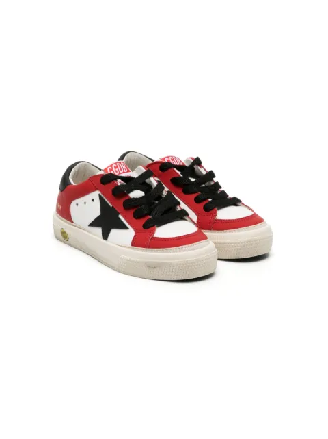 Golden Goose Kids tenis May con agujetas